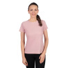 T-Shirt HKM Sporty Mesh mulher de manga curta - Rosa velho