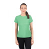 T-Shirt HKM Sporty Mesh mulher de manga curta - Verde