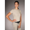T-shirt Lauria Garrelli Limone de manga curta para mulher - Cinza / bege