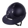 Capacete Antares Origin Galaxy viseira Eclipse Swarovski - Azul / couro azul
