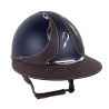Capacete Antares Origin Galaxy com viseira Eclipse - Azul / couro marrom