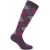 Meias Equithème Argyle feminina - Malva / ameixa