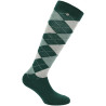 Meias Equithème Argyle feminina - Verde escuro / verde claro