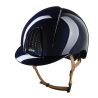 Capacete Kep Smart Nova metal polido com jugular bege - Azul