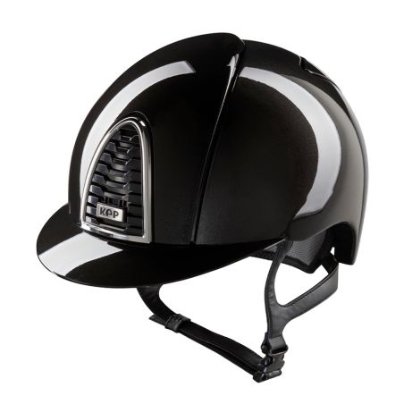 Capacete Kep Cromo 2.0 Shine preto com viseira padrão
