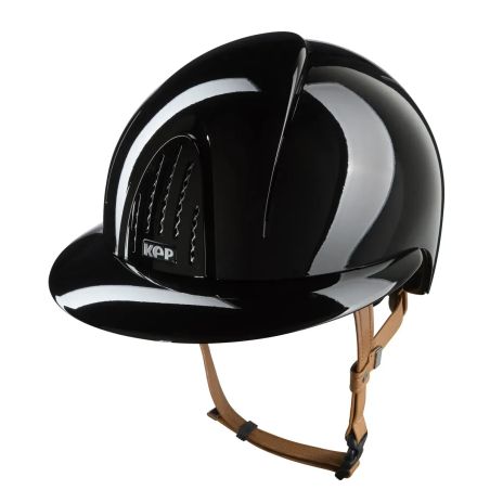 Capacete Kep Smart Nova metal polido jugular bege viseira polo
