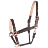 Cabeçada de couro Rosé Waldhausen X-Line - Castanho