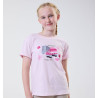 T-shirt infantil Horseware Crafty Pony - Rose Horseware