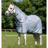 Camisa antimoscas para pônei Amigo® Bug Rug Plus - Azul mesclado / azul / prata