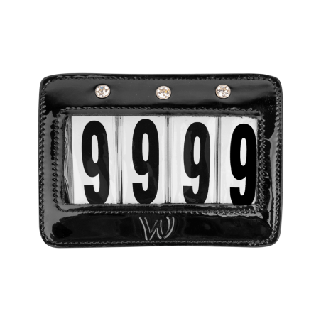 Números retos de couro envernizado Waldhausen