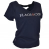 Camiseta feminina Amaluza Flags & Cup - Azul-marinho