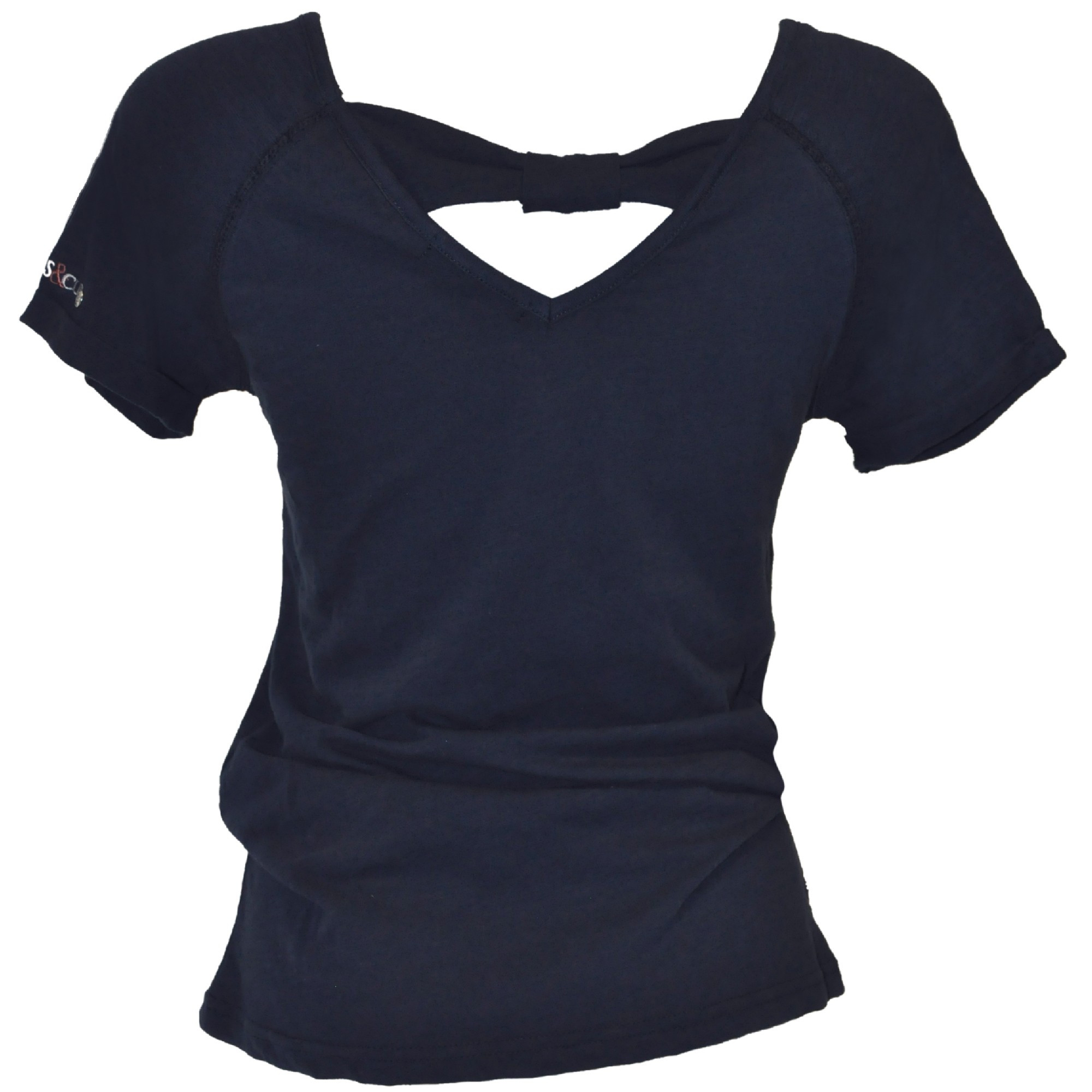 Camiseta feminina Amaluza Flags & Cup Azul-marinho