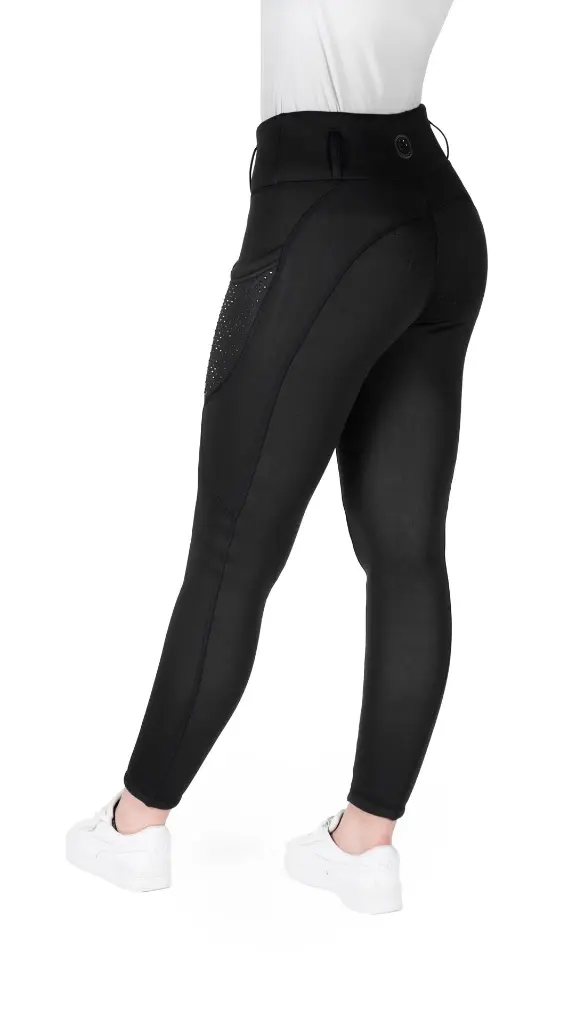 Legging Je t'aime Equithème Neva criança Preto