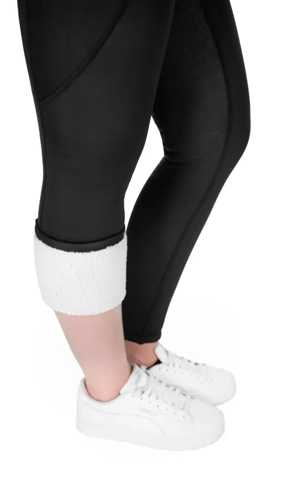 Legging Je t'aime Equithème Neva criança Preto