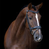 Brideira Imperial Riding com muserola inglesa curva - Preto