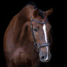 Bridão Imperial Riding com muserola combinada ergonómica baixa - Castanho