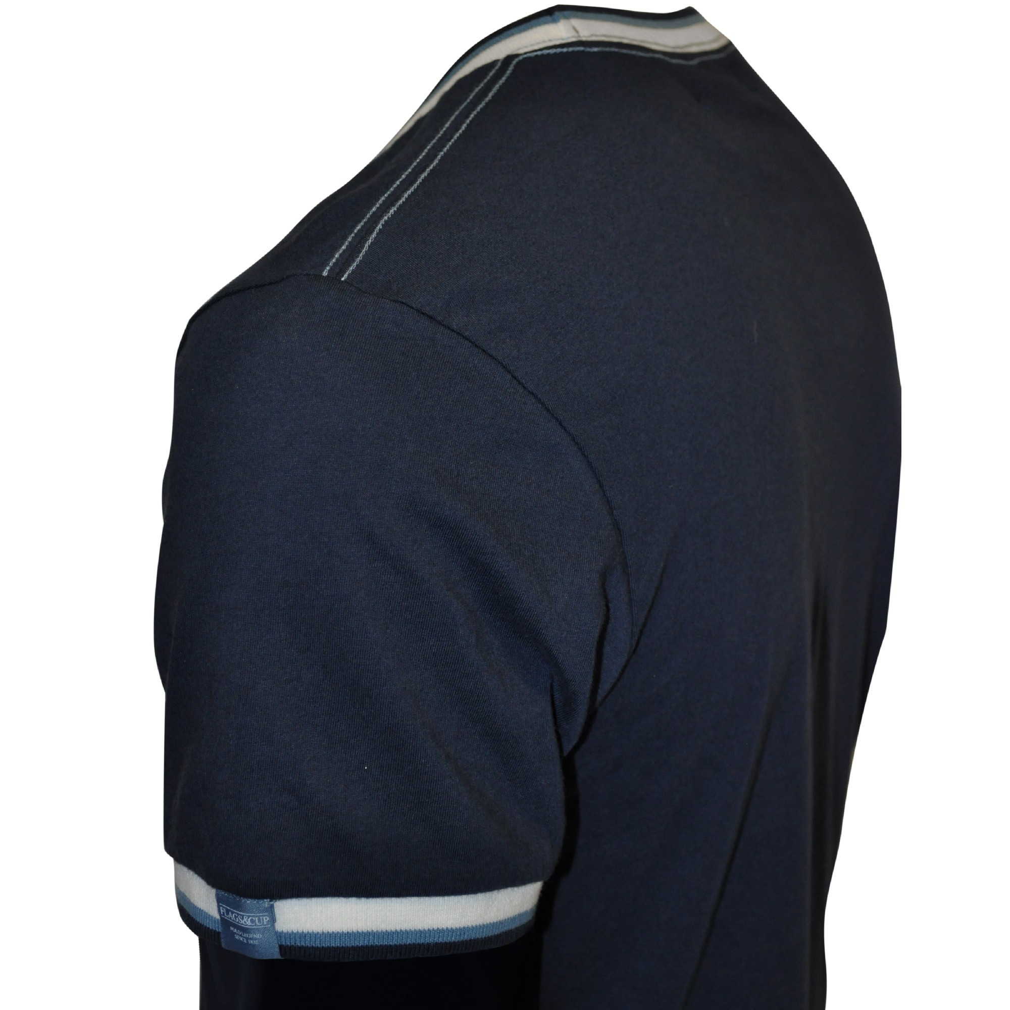 Camiseta masculina Prado Flags & Cup Azul-marinho