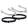 Esporas masculinas Imperial Riding Basic 15 mm ponta redonda - Prata