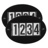 Número de competição Imperial Riding Basic com alfinete de engate rápido, pacote com 2 - Preto
