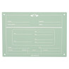 Placa de box English HV Polo - Céu aqua
