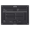 Placa de box English HV Polo - Preto