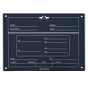 Placa de box English HV Polo - Marinho
