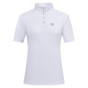 Polo de competição de mangas curtas Imperial Riding Basic feminino - Branco