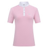 Polo de concurso de mangas curtas Imperial Riding Basic glam feminino - Algodão doce