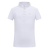 Pólo de concurso de mangas curtas Imperial Riding Basic Glam Kids - Branco