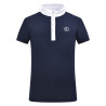 Polo de concurso de mangas curtas Imperial Riding Basic Kids - Marinho