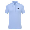 Polo de manga curta Euro-Star Mara para mulher - Azul claro