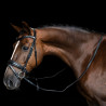 Rendas Imperial Riding em couro liso - Preto