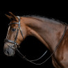 Rendas Imperial Riding em couro liso - Castanho escuro