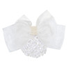 Rede para cabelo com rede e pérolas Imperial Riding - Branco