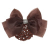 Redinha para cabelo com rede e strass Imperial Riding - Castanho escuro