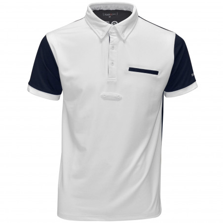 Polo masculino urbano de mangas curtas Flags & Cup