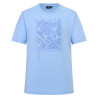 T-shirt de manga curta HV Polo Jenny mulher - Azul-pó
