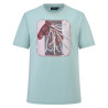 T-shirt de manga curta HV Polo Jutta mulher - Céu aqua