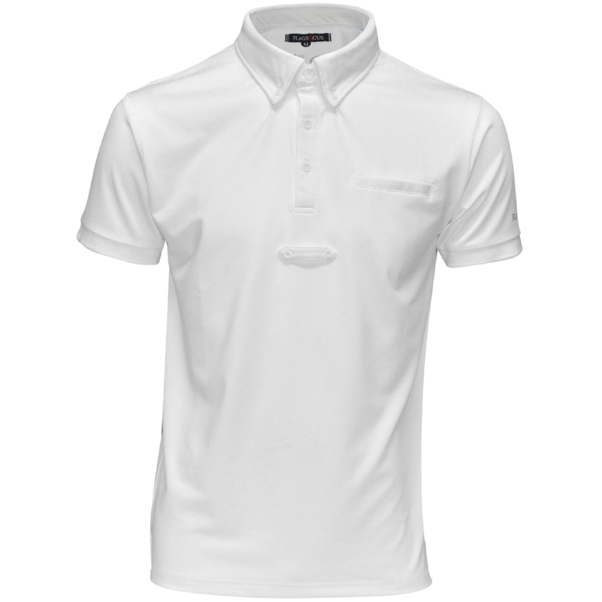 Polo masculino Urbano de mangas curtas Flags & Cup Azul-marinho