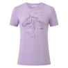 Top de mangas curtas Euro-Star Amelia feminino - Sabugueiro