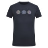 Top de manga curta Imperial Riding Holographics Kids - Preto