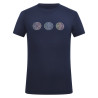 Top de manga curta Imperial Riding Holographics Kids - Marinho