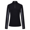 Top de manga comprida Euro-Star Joly para mulher - Preto