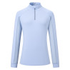 Top de manga comprida Euro-Star Joly para mulher - Azul claro