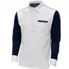 Polo masculino urbano de mangas compridas Flags & Cup - Azul-marinho
