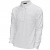 Polo masculino urbano de mangas compridas Flags & Cup - Branco