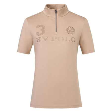 Top técnico de manga curta HV Polo Favourite para mulher