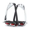 Estribos Flex-On Iron-S Chrome IUG preto - Preto / vermelho