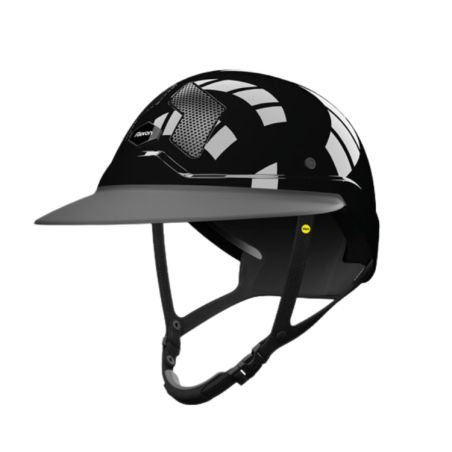 Capacete Mips Flex-on Armet preto, pala Angel Star, jugular preta