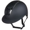 Capacete Glamour Shield HKM - Preto / prateado